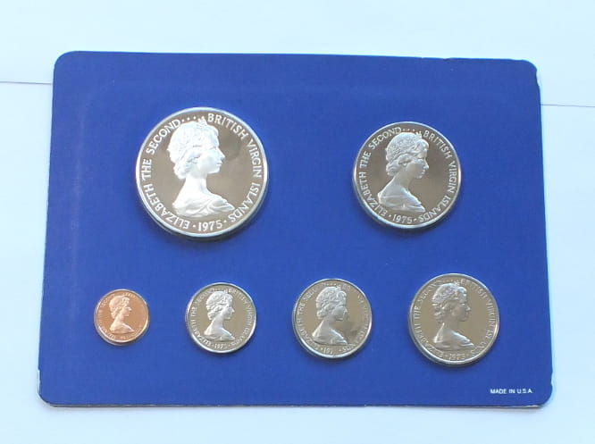 Set Virgin Islands Proof 1975 6 monet