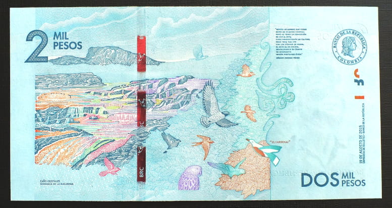 2000 Pesos - Kolumbia 2015