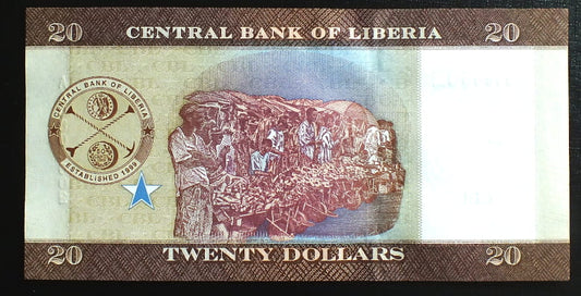 20 Dolarów - Liberia 2016 r.